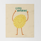 Good morning  Throw Blanket Gallery Image 2