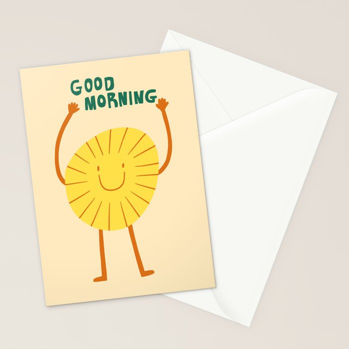 Good morning  Stationery Card Gallery Image 2