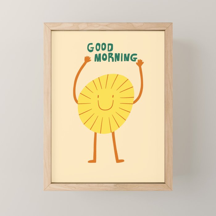 Good morning  Mini Art Print Gallery Image 1