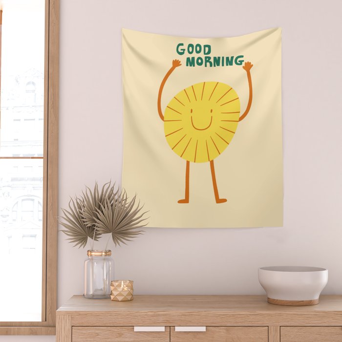 Good morning  Wall Tapestry Gallery Image 2