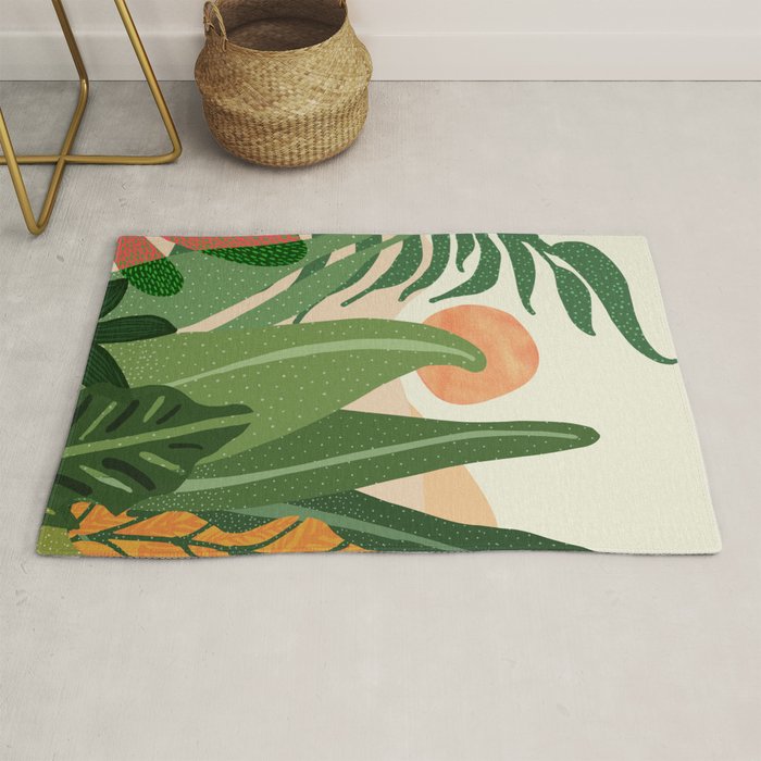 Desert Garden Sunset Landscape Rug Gallery Image 1