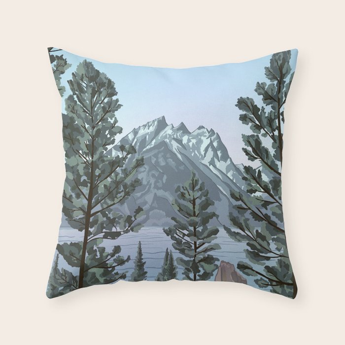Grand Teton National Park Throw Pillow Gallery Image 6