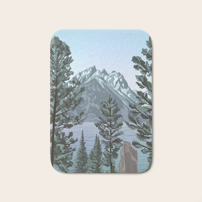 Grand Teton National Park Bath Mat Gallery Image 1
