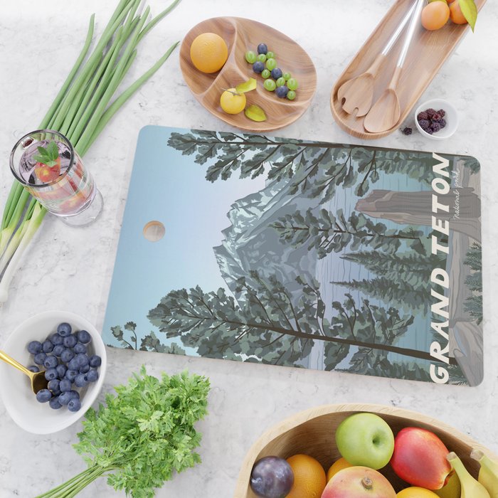 Grand Teton National Park Cutting Board Gallery Image 2