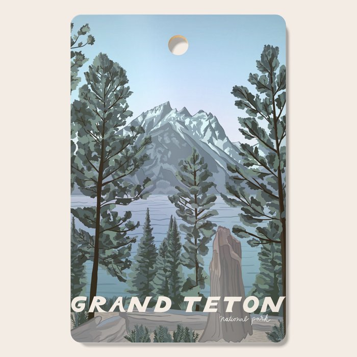 Grand Teton National Park Cutting Board Gallery Image 1