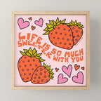 Life Is So Much Sweeter With You Mini Art Print Gallery Image 1