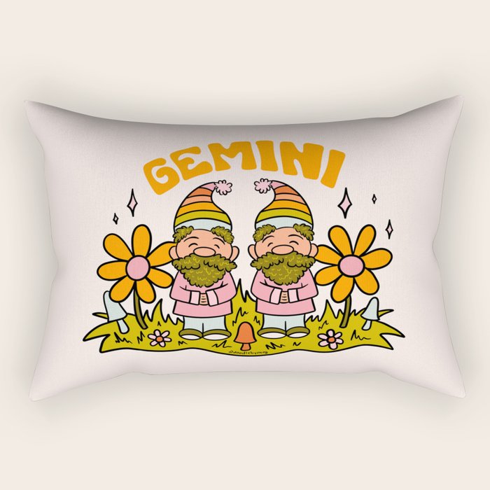 Gemini Gnome Rectangular Pillow Gallery Image 1