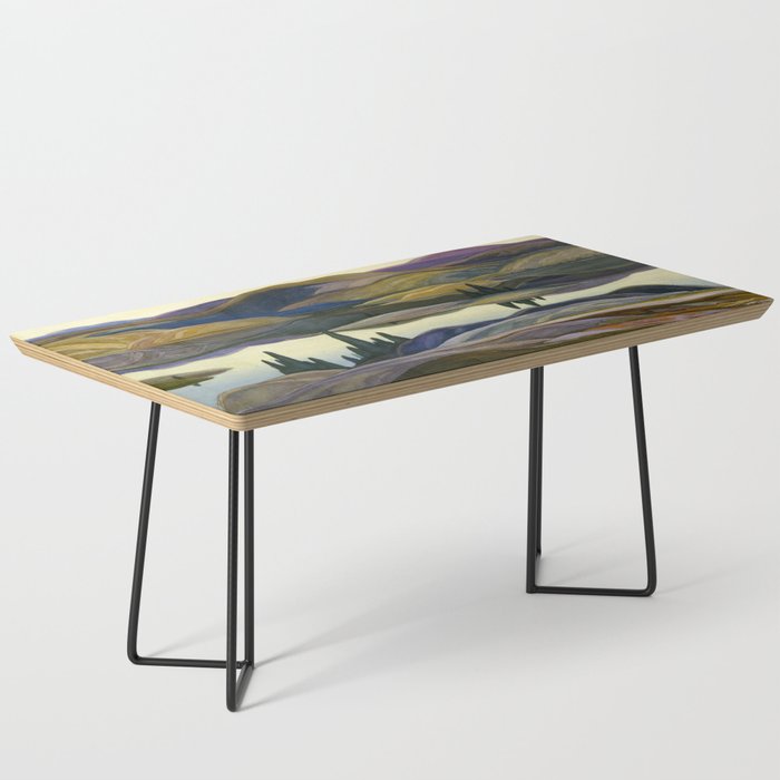 Canadian Landscape Franklin Carmichael Art Nouveau Post-Impressionism Mirror Lake Coffee Table Gallery Image 1