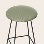 Minimal Arch LIII Earthy Sage Green Modern Geometric Lines Stool Gallery Image 2