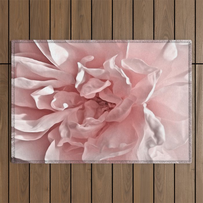 Pink Blush Rose Outdoor Rug Gallery Image 1