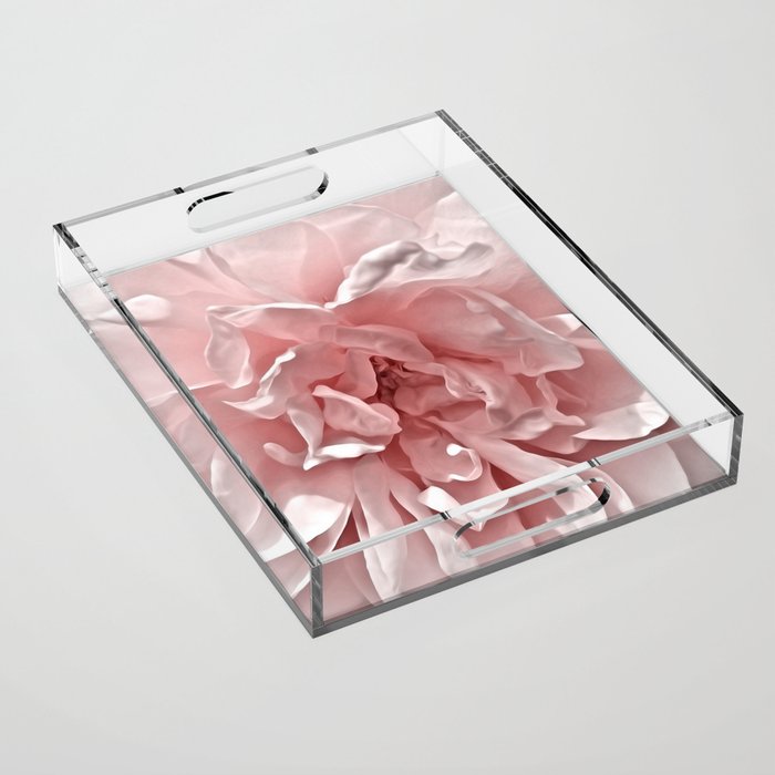 Pink Blush Rose Acrylic Tray Gallery Image 1