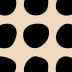 Irregular Polka Dots black and cream Coffee Mug Gallery Image 2