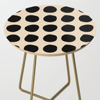 Irregular Polka Dots black and cream Side Table Gallery Image 2