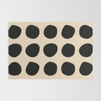 Irregular Polka Dots black and cream Rug Gallery Image 2