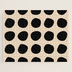 Irregular Polka Dots black and cream Jigsaw Puzzle Gallery Image 1