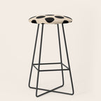 Irregular Polka Dots black and cream Stool Gallery Image 1