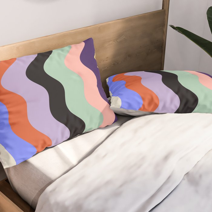 Waves Stripe - Multi Pillow Sham Gallery Image 2