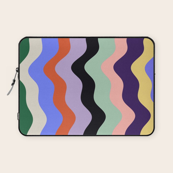 Waves Stripe - Multi Laptop Sleeve Gallery Image 1