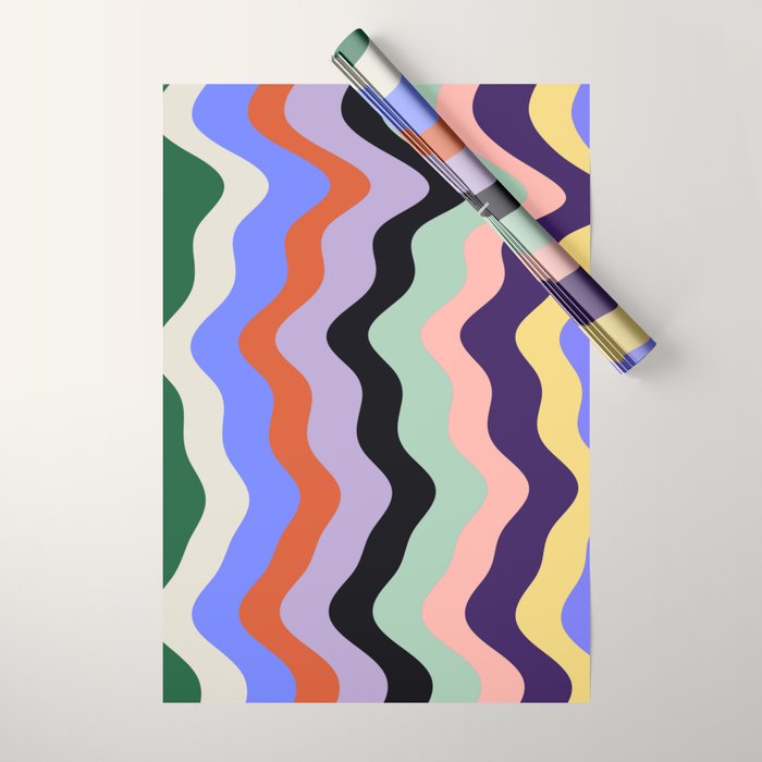 Waves Stripe - Multi Wrapping Paper Gallery Image 1