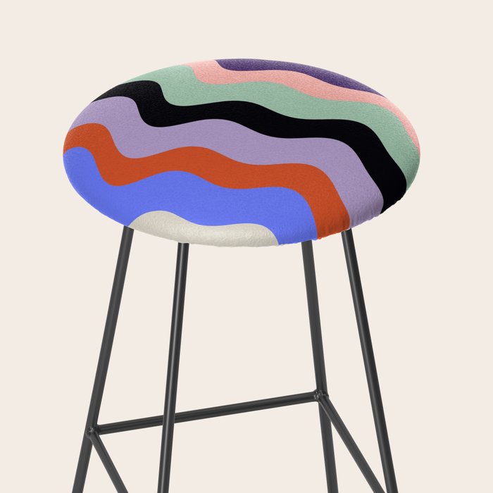 Waves Stripe - Multi Stool Gallery Image 2