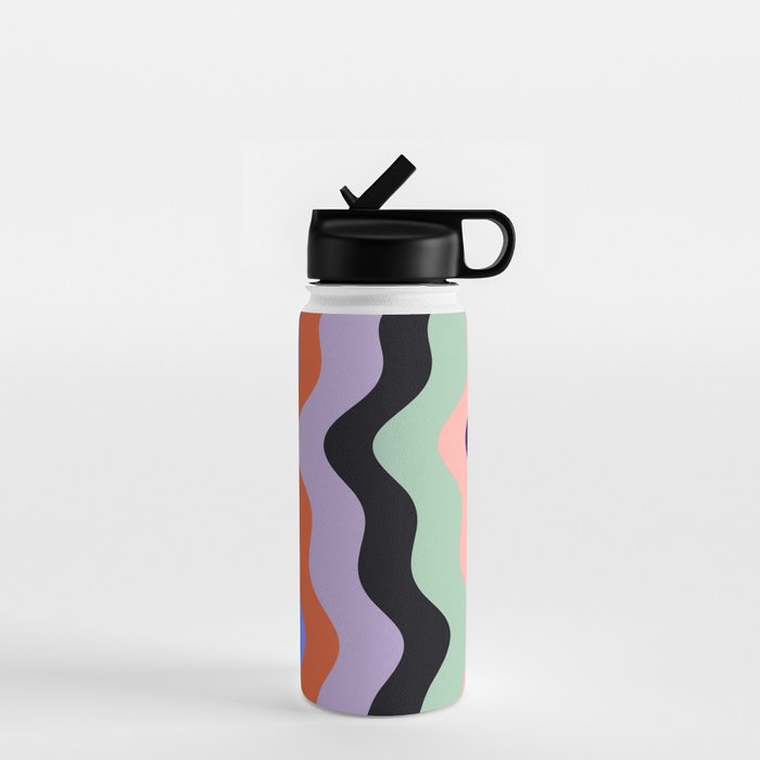 Waves Stripe - Multi Water Bottle Gallery Image 1