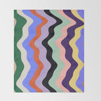 Waves Stripe - Multi Throw Blanket Gallery Image 2