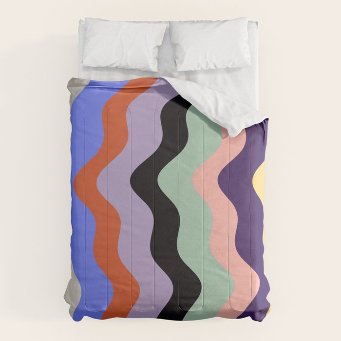 Waves Stripe - Multi Comforter Gallery Image 6