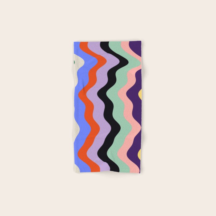 Waves Stripe - Multi Bath Towel Gallery Image 1