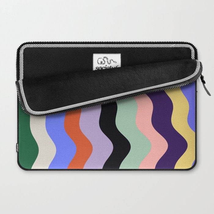 Waves Stripe - Multi Laptop Sleeve Gallery Image 2