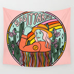 Sagittarius Cowgirl Wall Tapestry Gallery Image 4