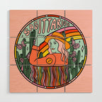 Sagittarius Cowgirl Wood Wall Art Gallery Image 1