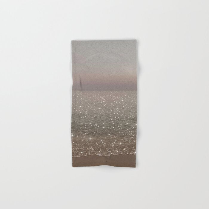 Beach Ocean Glitter Bath Towel Gallery Image 1