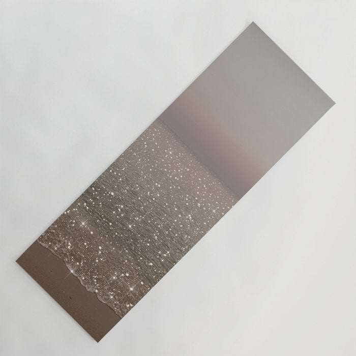 Beach Ocean Glitter Yoga Mat Gallery Image 1