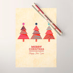 Three Christmas Trees Wrapping Paper Gallery Image 1