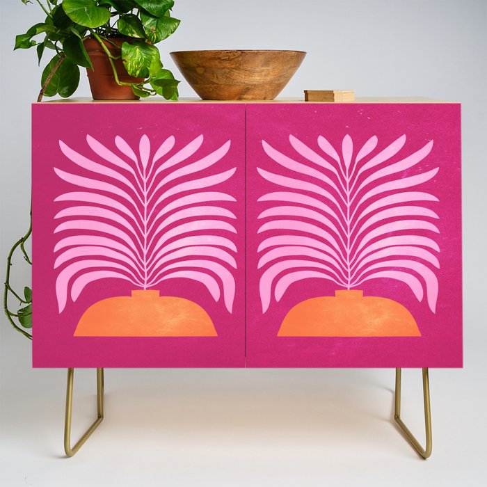 THE VASE 02: Bordeaux Wine Leaves Credenza Gallery Image 1