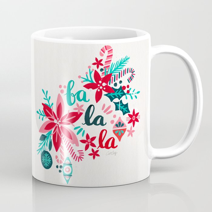 Fa La La Bouquet - White Coffee Mug Gallery Image 1