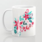 Fa La La Bouquet - White Coffee Mug Gallery Image 3