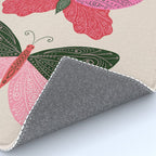 Tattooed Butterflies - Pink & Green Rug Gallery Image 4