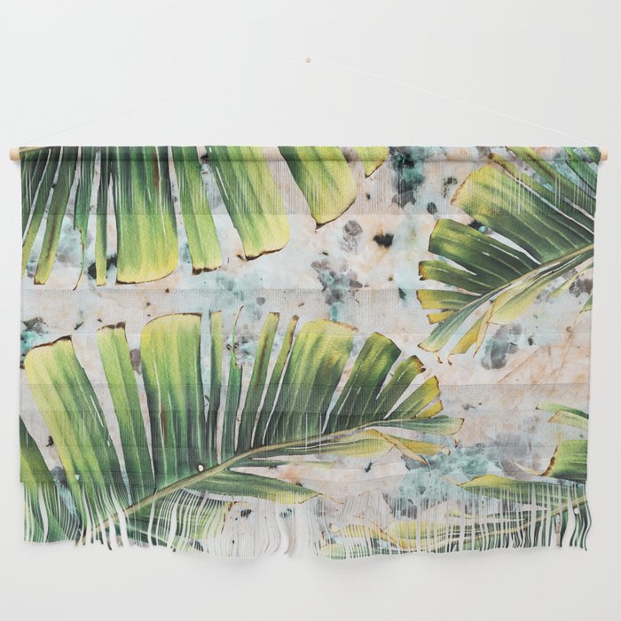 Palm leaf on marble 01 Wall Hanging Gallery Image 1