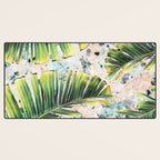 Palm leaf on marble 01 Desk Mat Gallery Image 3