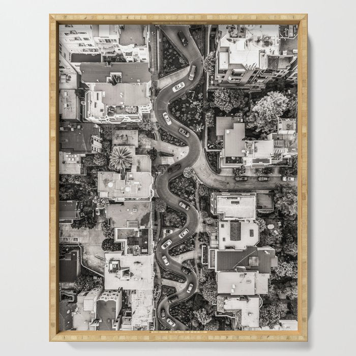 Lombard Street, San Francisco Serving Tray Gallery Image 1