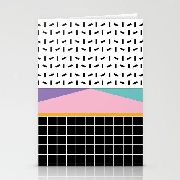 Memphis pattern 133 - 80s / 90s Retro Stationery Card Gallery Image 2