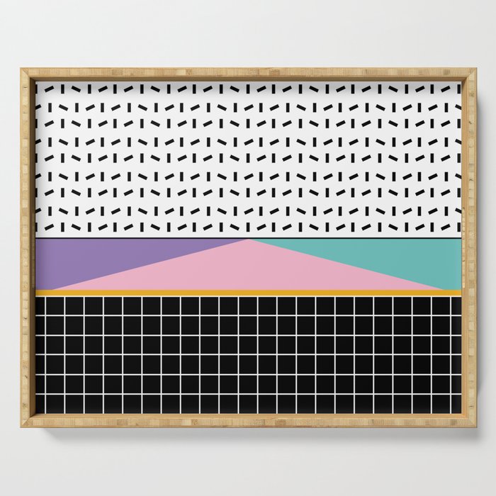 Memphis pattern 133 - 80s / 90s Retro Serving Tray Gallery Image 1