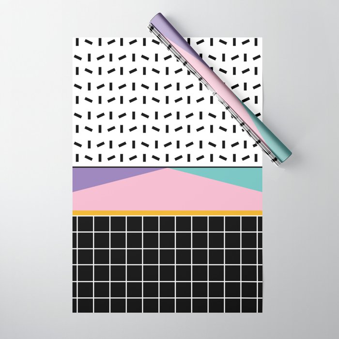 Memphis pattern 133 - 80s / 90s Retro Wrapping Paper Gallery Image 1