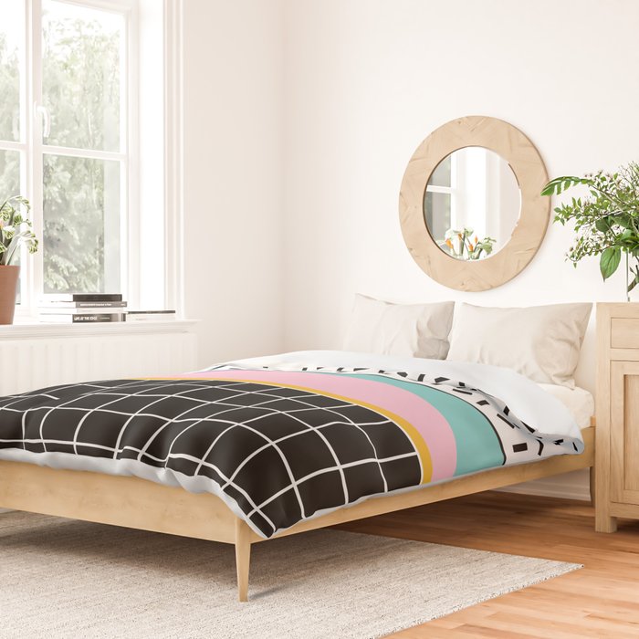 Memphis pattern 133 - 80s / 90s Retro Duvet Cover Gallery Image 2