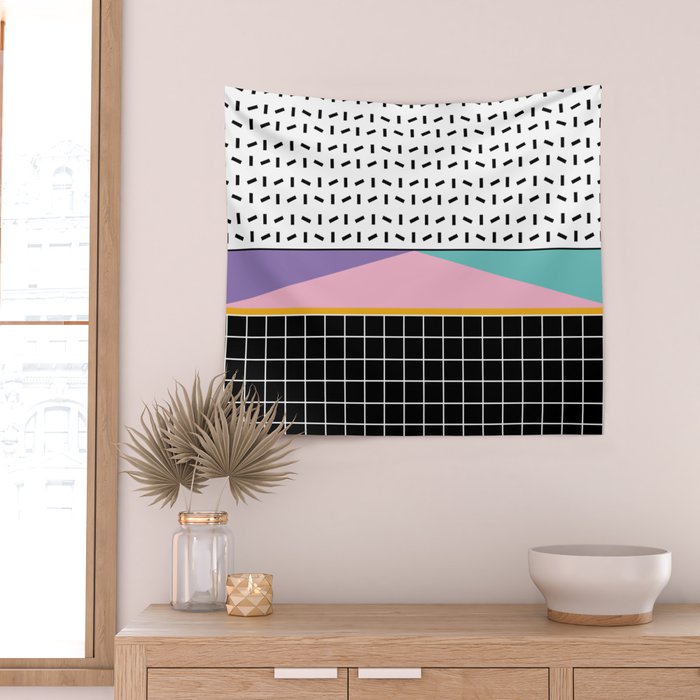 Memphis pattern 133 - 80s / 90s Retro Wall Tapestry Gallery Image 2
