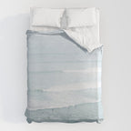 Tiny Surfers from the Sky, Lima, Peru Duvet Cover Gallery Image 6