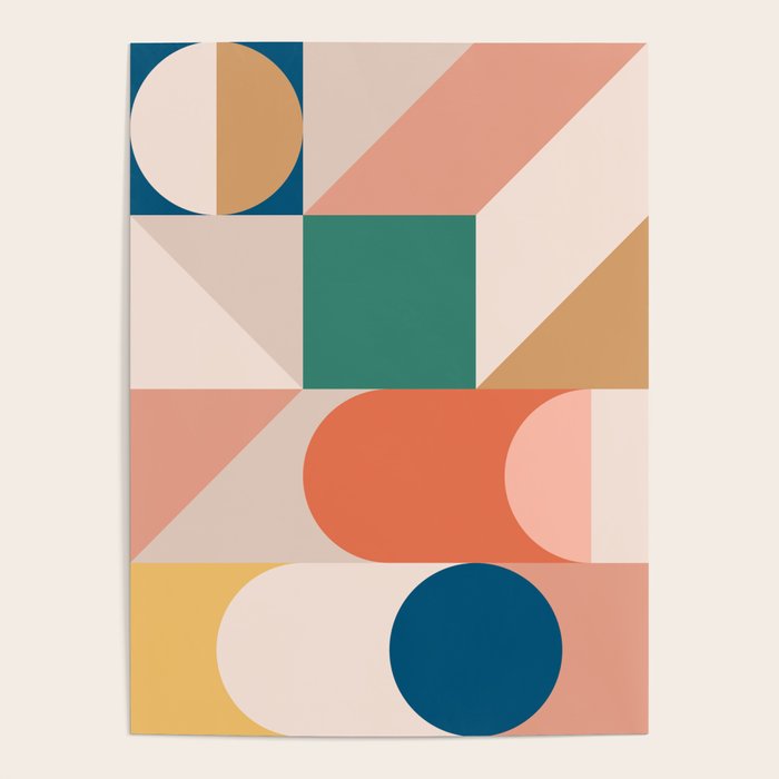 Modern Geometric 73B Poster Gallery Image 4