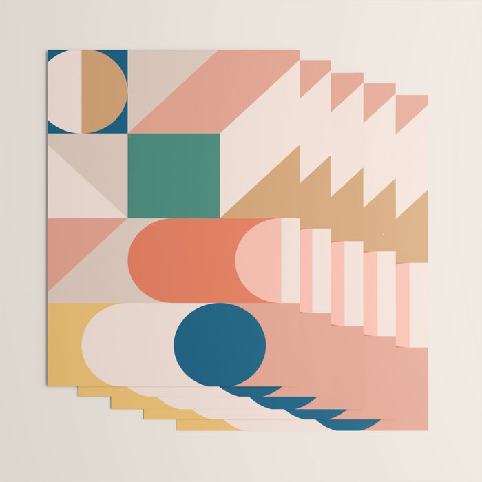 Modern Geometric 73B Wrapping Paper Gallery Image 3