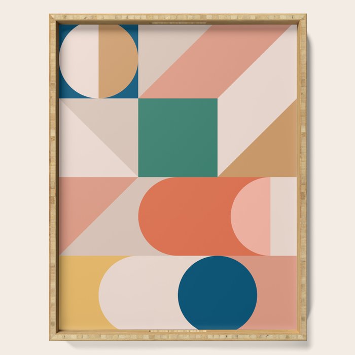 Modern Geometric 73B Serving Tray Gallery Image 1